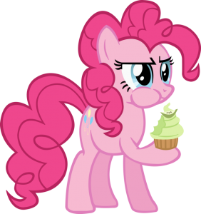 pinkie_pie_eating_a_cupcake__mlp__fim__vector_by_ponyengineer-d54vp6j